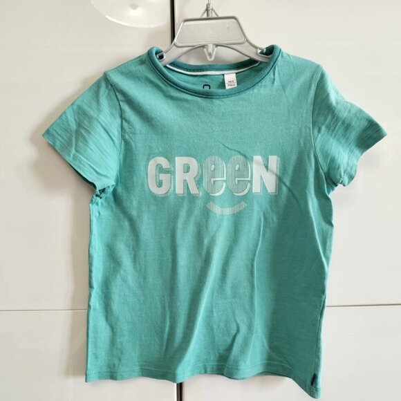 Kids OKAIDI Cotton "GREEN" T-Shirt - Picture 2 of 5